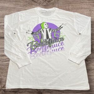 Beetlejuice White Long Sleeve Shirt